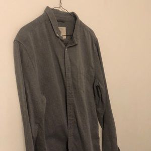 Grey long sleeve button up
